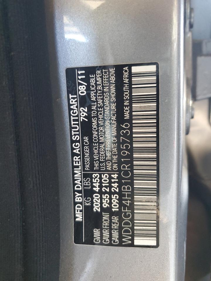 2012 Mercedes-benz C 250 Silver vin: WDDGF4HB1CR195736