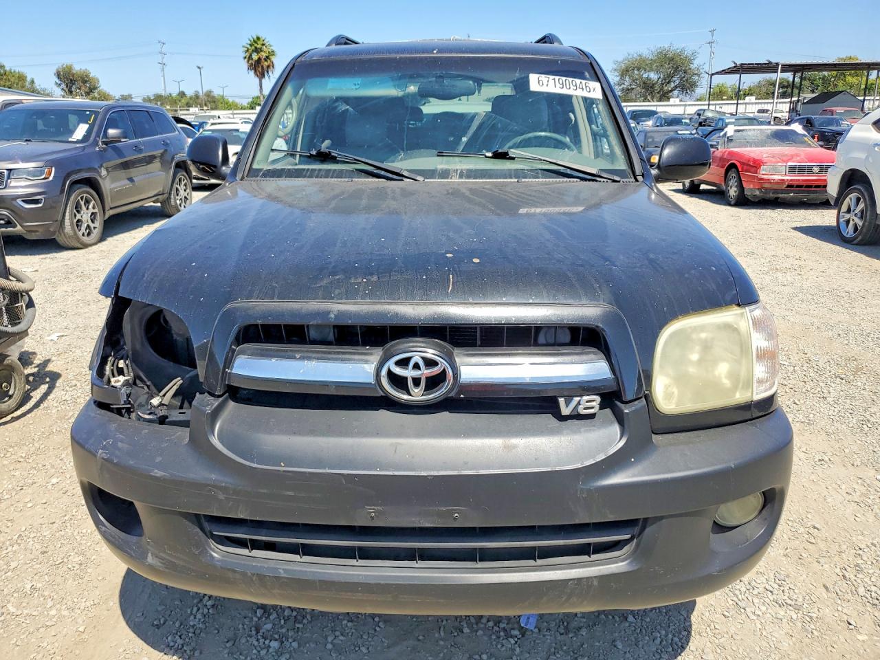 2005 Toyota Sequoia Limited Black vin: 5TDZT38A75S247100