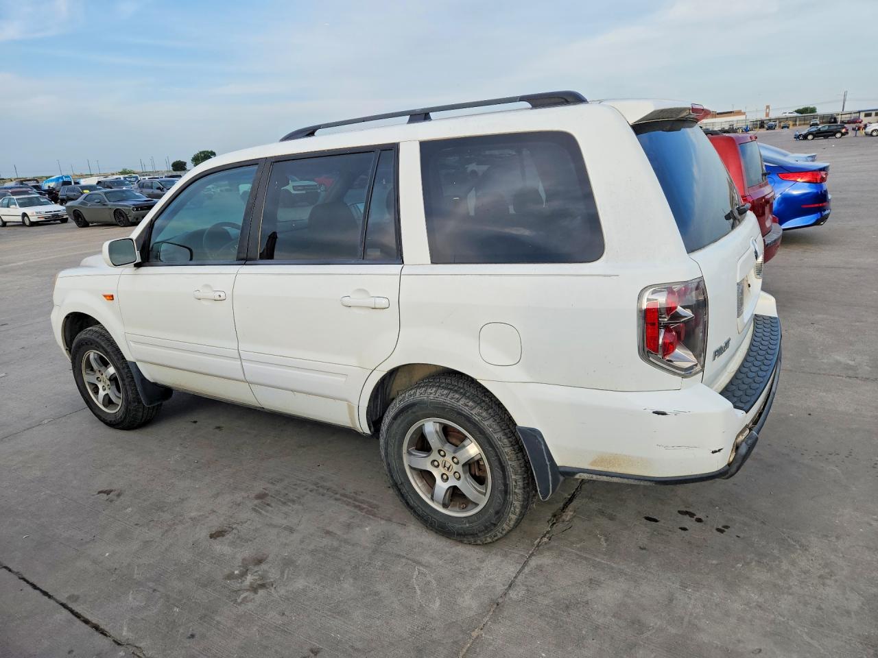 2008 Honda Pilot Ex White vin: 5FNYF18448B009523