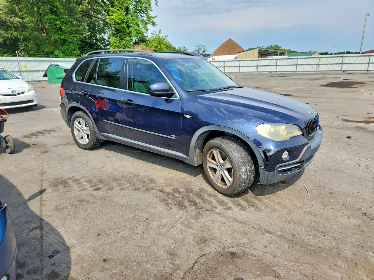 2007 Bmw X5 4.8i Синий vin: 4USFE83517LY65287