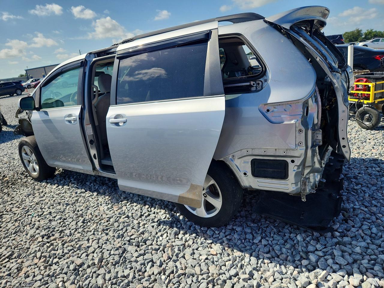 2015 Toyota Sienna Sport Silver vin: 5TDXK3DC4FS598694