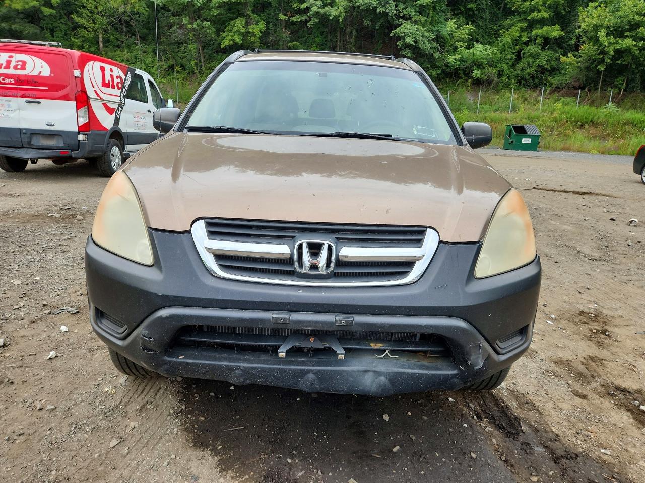 2002 Honda Cr-v Lx Tan vin: JHLRD78492C016908