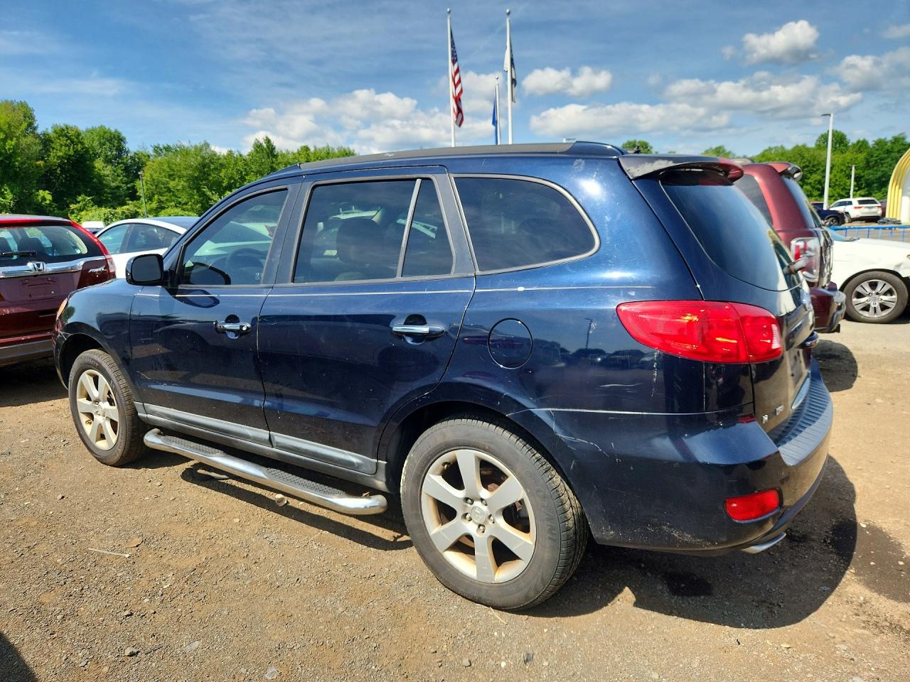 2008 Hyundai Santa Fe Se Black vin: 5NMSH13EX8H203522