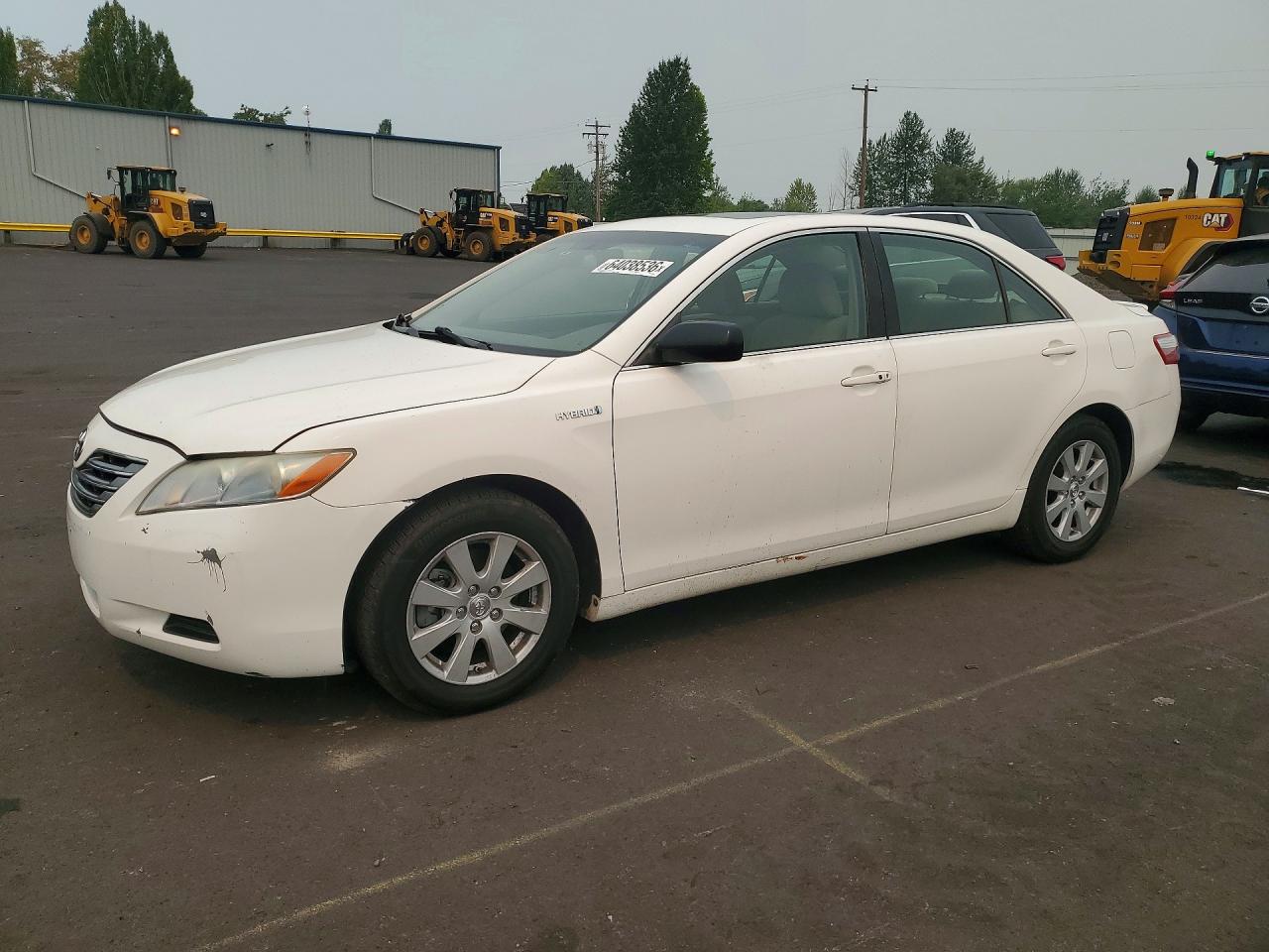 2007 Toyota Camry Hybrid White vin: JTNBB46K573041683