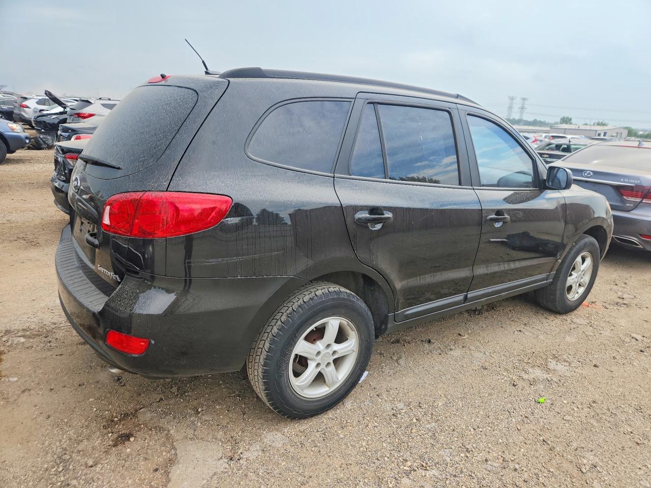 2008 Hyundai Santa Fe Gls Black vin: 5NMSG13D38H157655