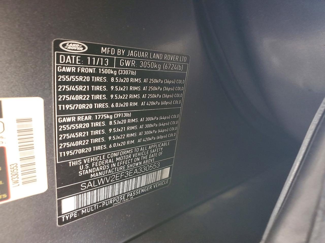 2014 Land Rover Range Rover Sport Autobiography Gray vin: SALWV2EF3EA330553