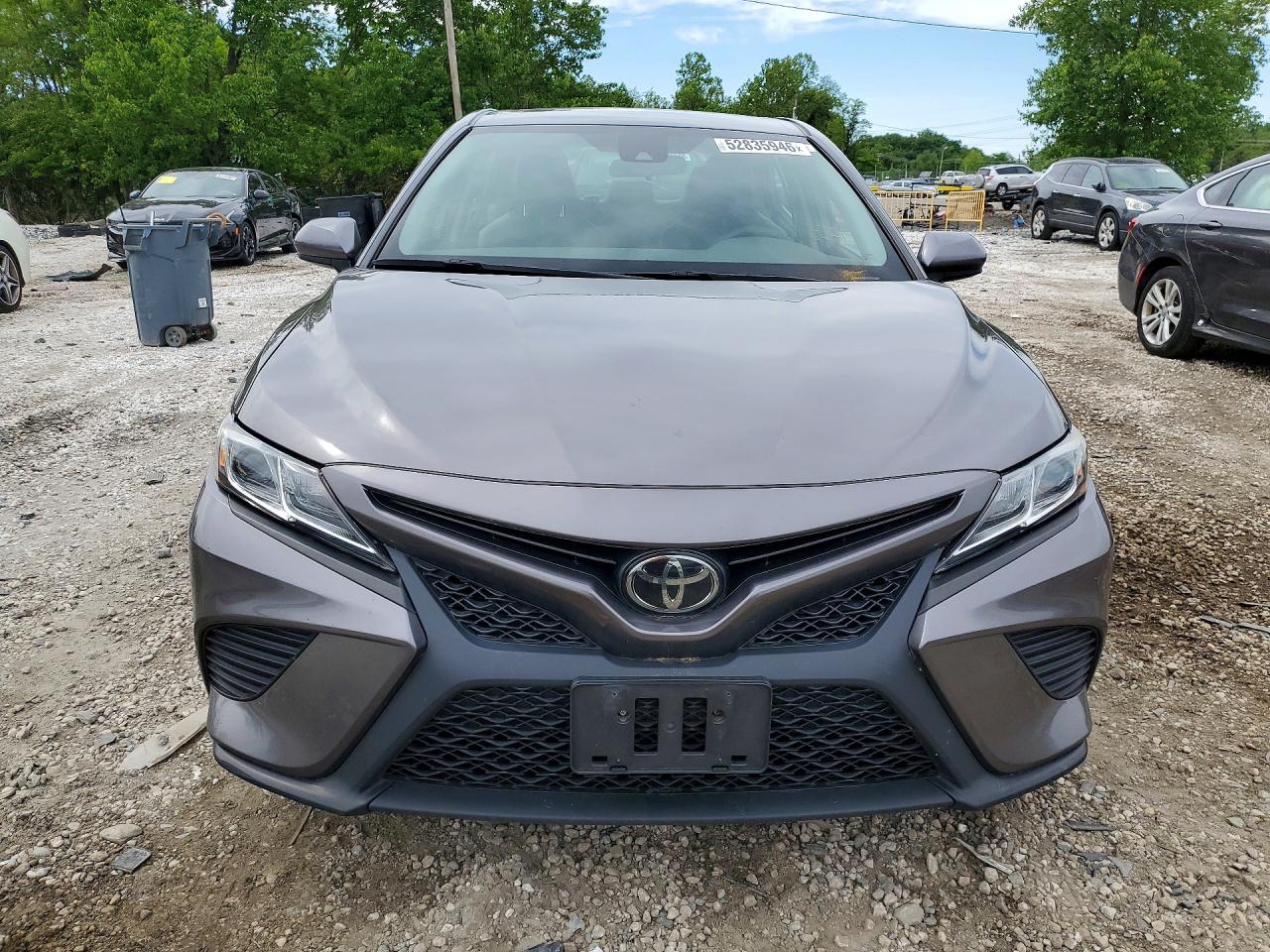 2020 Toyota Camry Se Серый vin: 4T1G11AK0LU882751