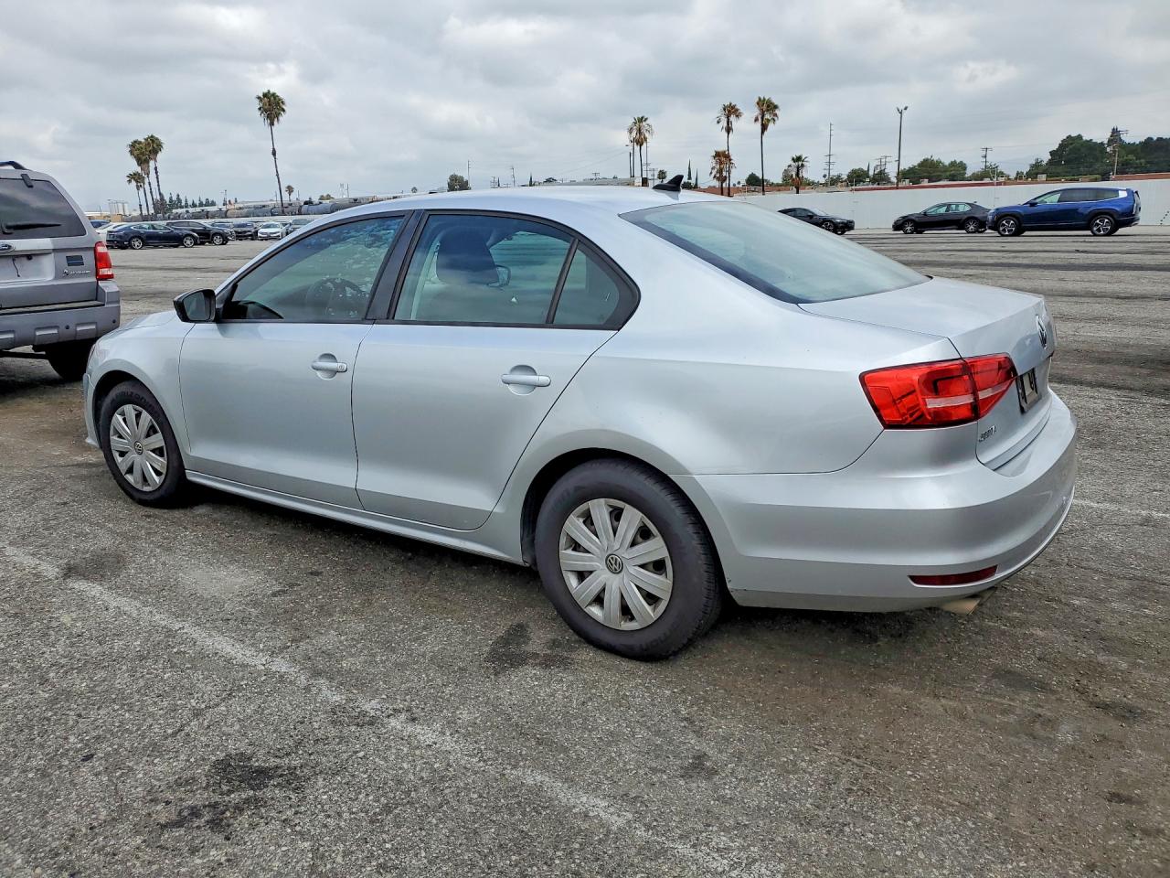 2015 Volkswagen Jetta Base Gray vin: 3VW2K7AJ5FM284666