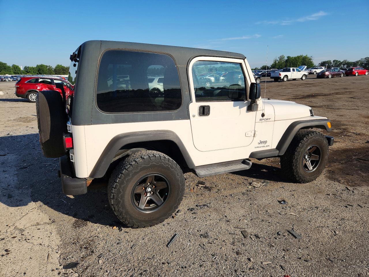 2003 Jeep Wrangler / Tj Sport White vin: 1J4FA49S23P371332