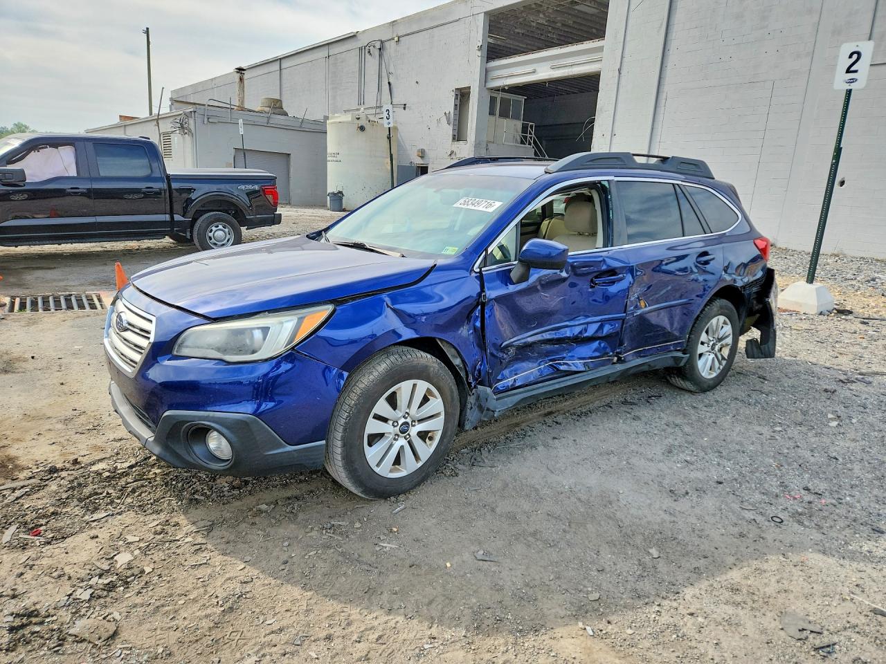 2015 Subaru Outback Blue vin: 4S4BSACCXF3201390