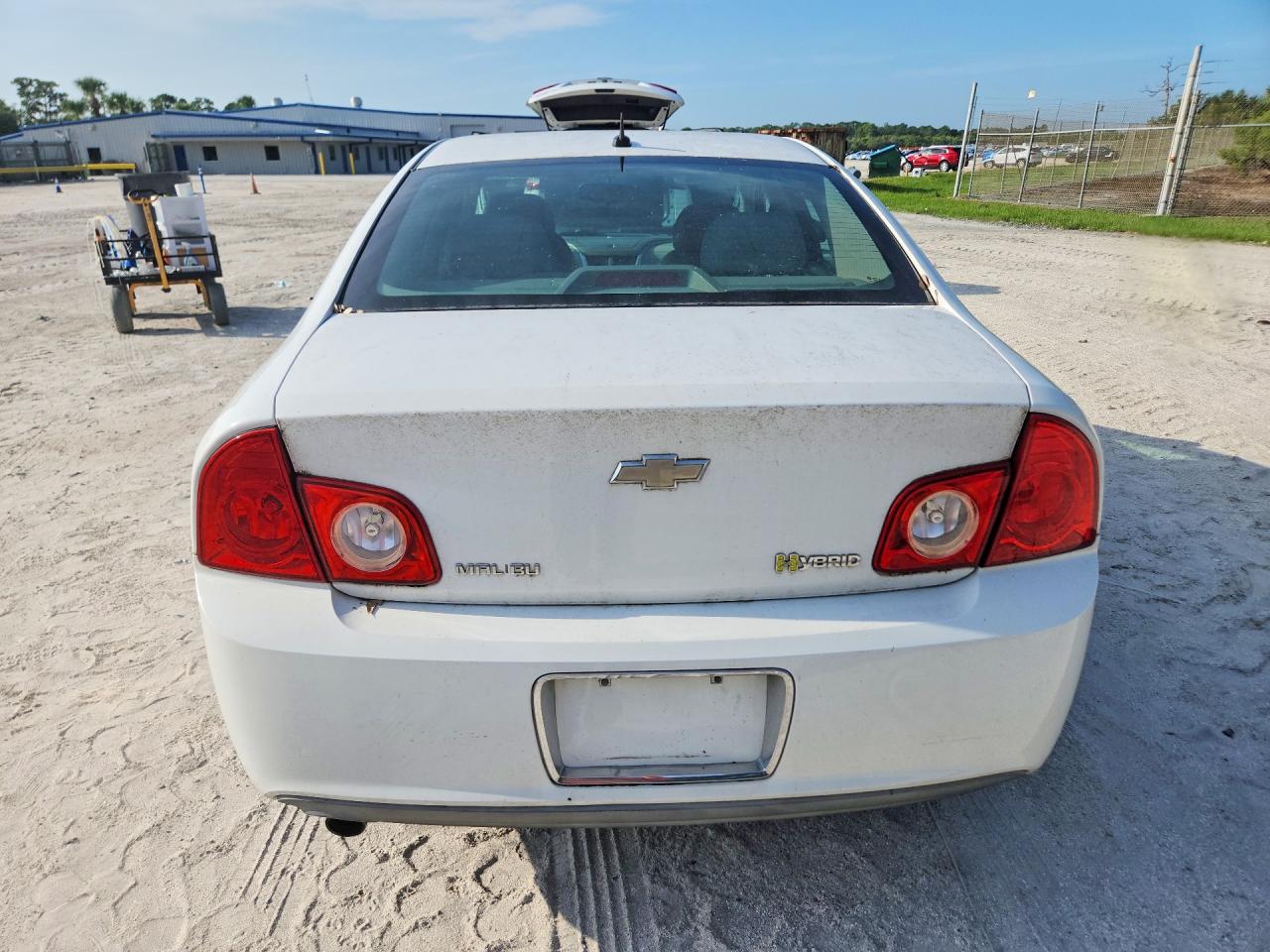 2009 Chevrolet Malibu Hybrid Белый vin: 1G1ZF57569F128718