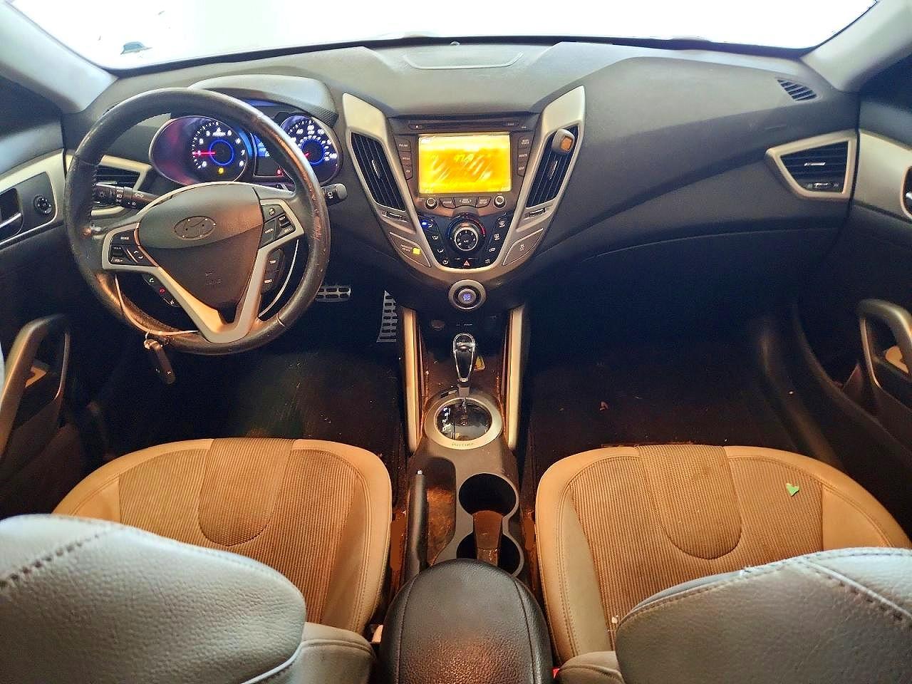 2012 Hyundai Veloster Base Black vin: KMHTC6AD8CU054101