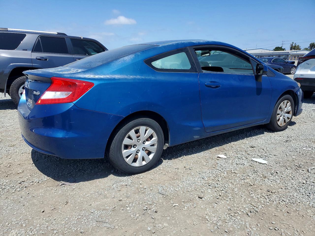 2012 Honda Civic Lx Blue vin: 2HGFG3B58CH520139
