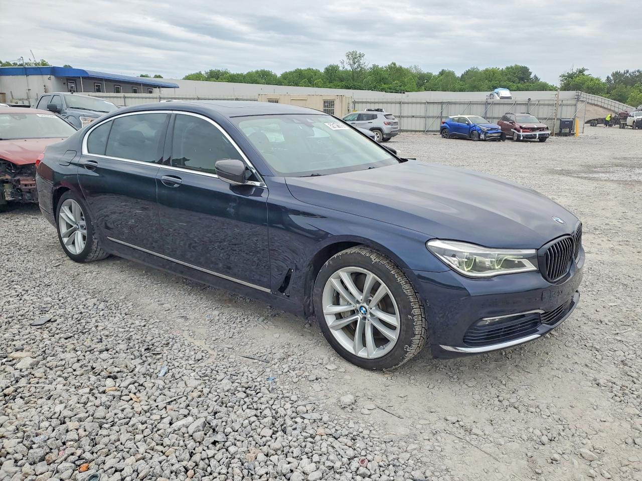 2016 Bmw 750 Xi Blue vin: WBA7F2C59GG419558