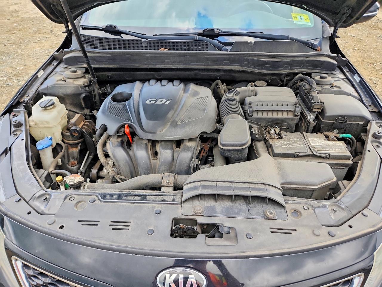 2015 Kia Optima Lx Black vin: 5XXGM4A78FG486635