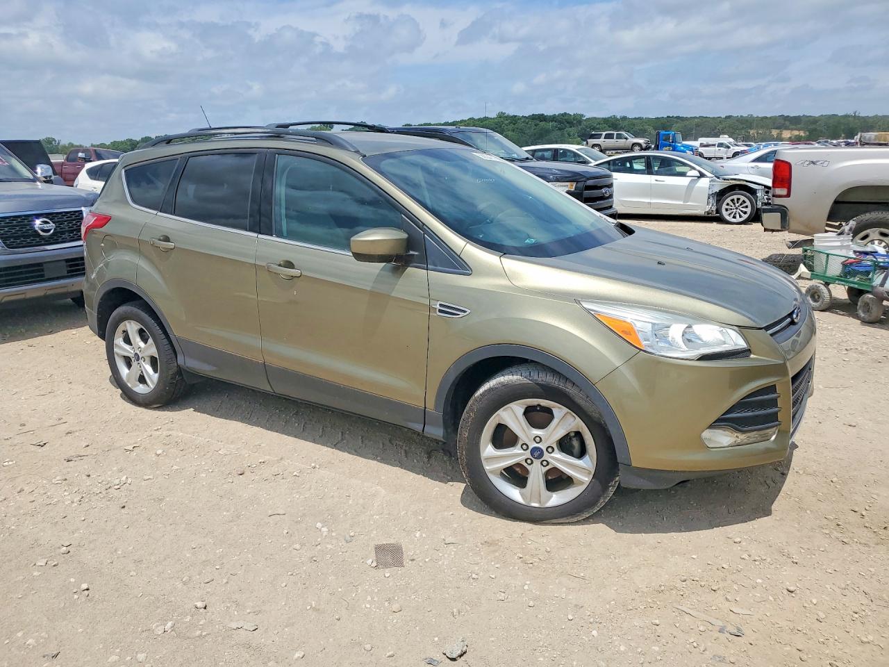 2013 Ford Escape Se Green vin: 1FMCU0GX7DUD10046