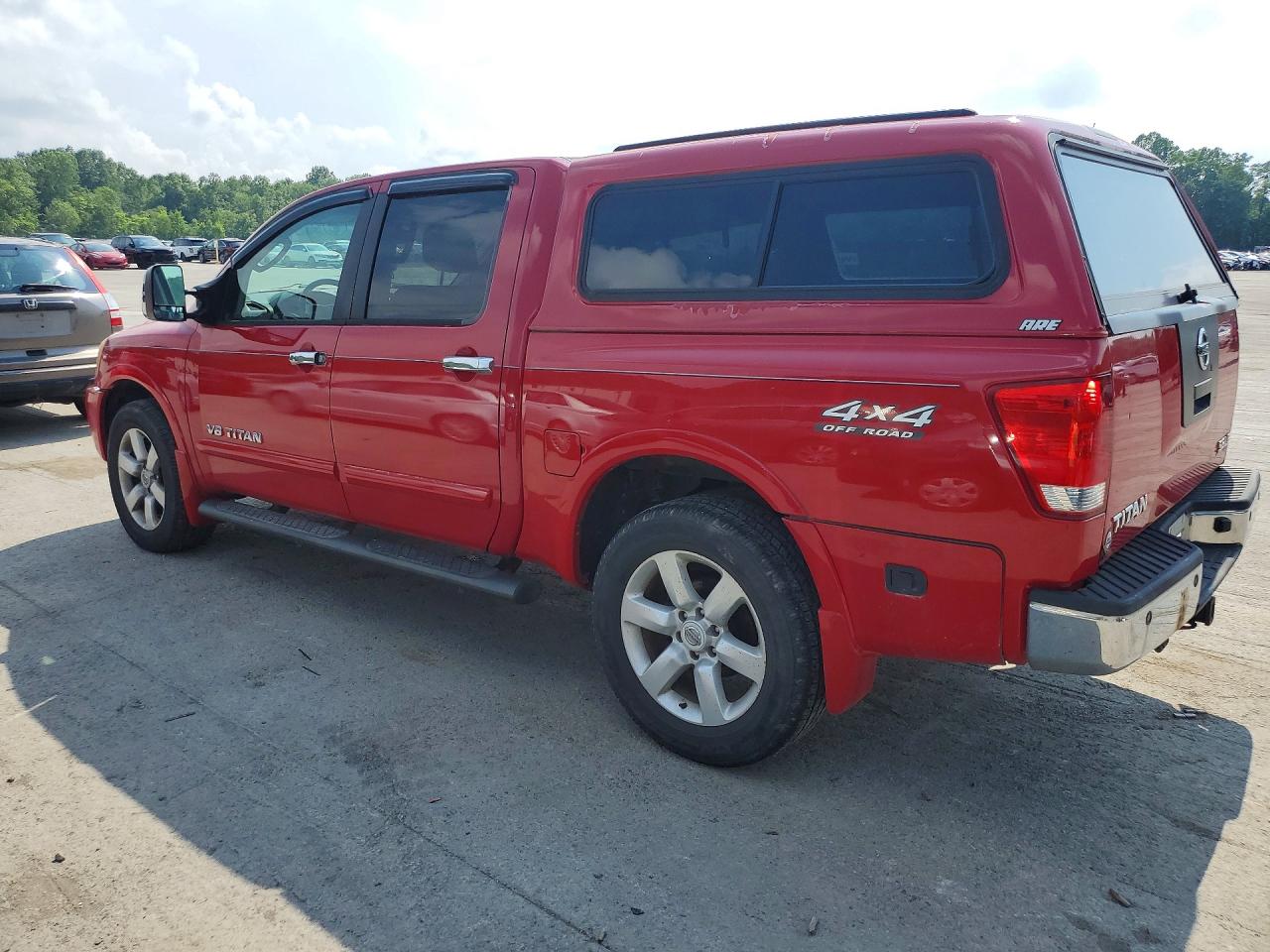 2008 Nissan Titan Xe Red vin: 1N6AA07C28N307554