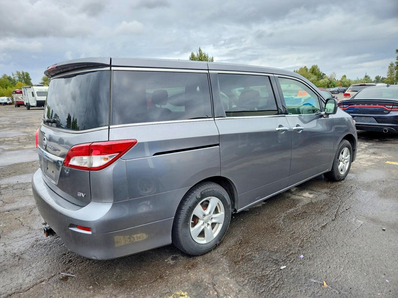 2015 Nissan Quest 3.5 Sv Gray vin: JN8AE2KP0F9121499