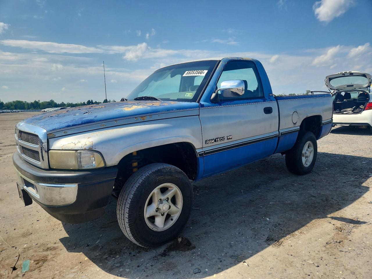 1996 Dodge Ram 1500 Blue vin: 1B7HF16Y2TJ175112