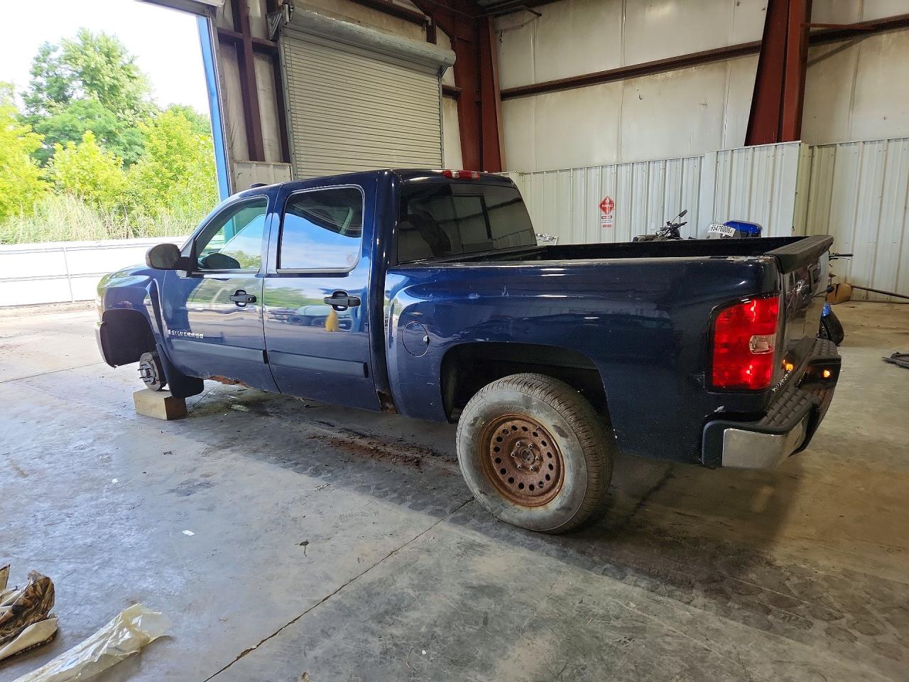 2007 Chevrolet Silverado K1500 Crew Cab Blue vin: 2GCEK13MX71565438