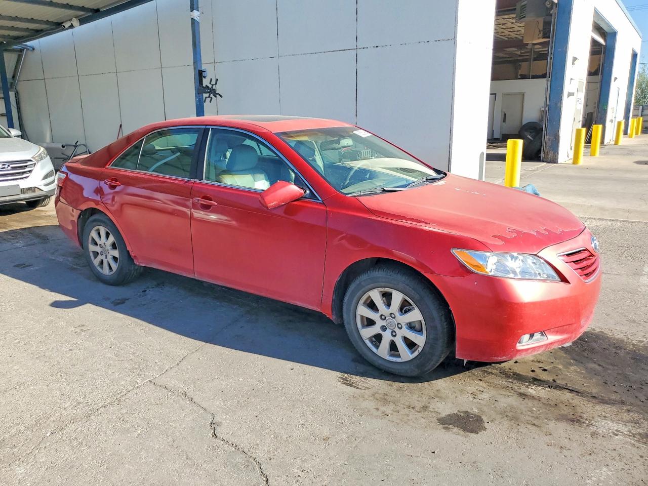 2007 Toyota Camry Xle V6 Red vin: 4T1BK46K87U011572