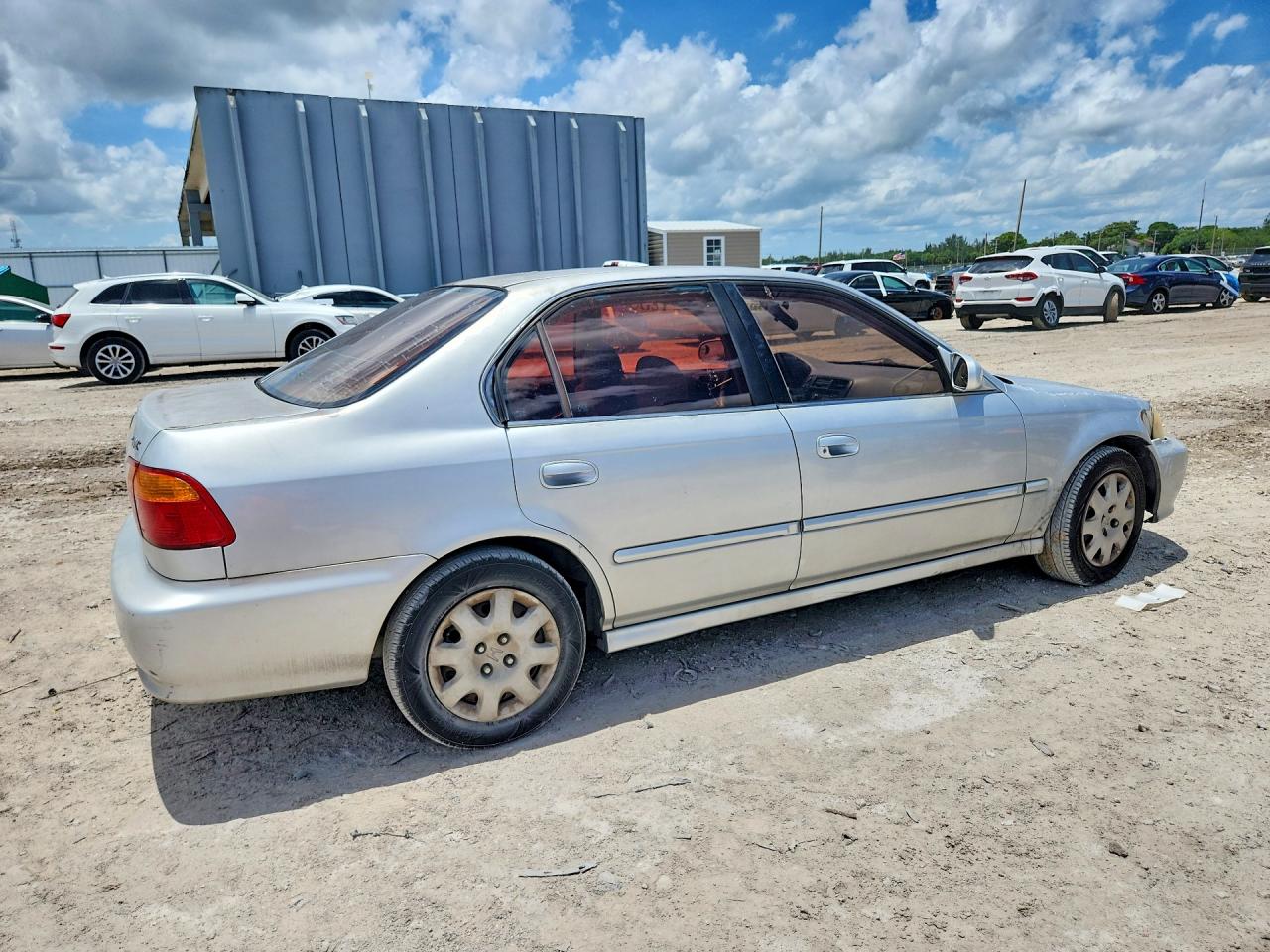 1999 Honda Civic Lx Silver vin: 1HGEJ6670XL015490
