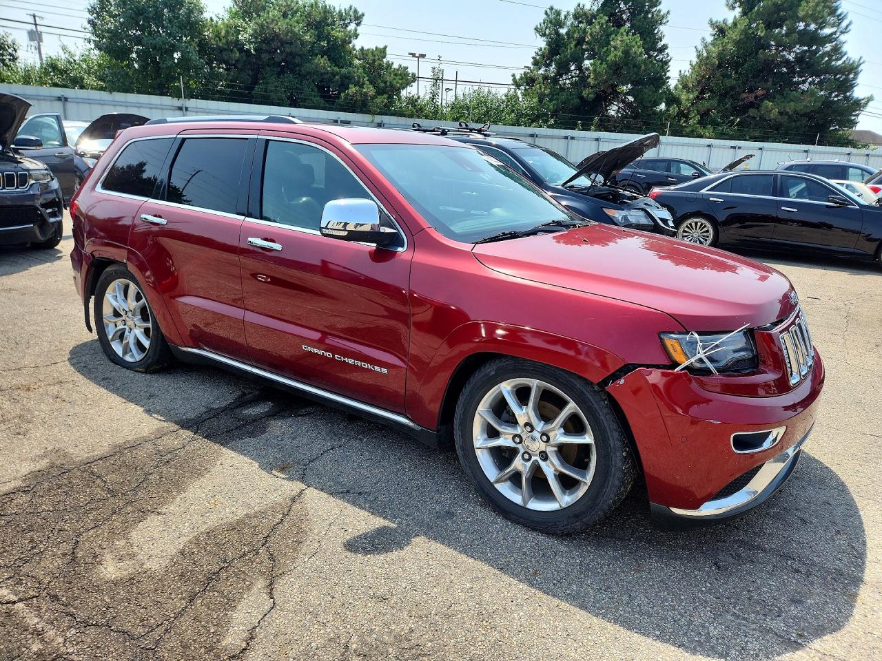 2014 Jeep Grand Cherokee Summit Красный vin: 1C4RJFJG8EC475873