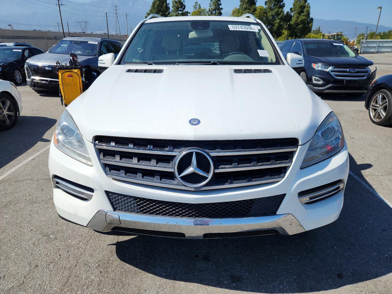 2015 Mercedes-benz Ml 350 White vin: 4JGDA5JB6FA550278