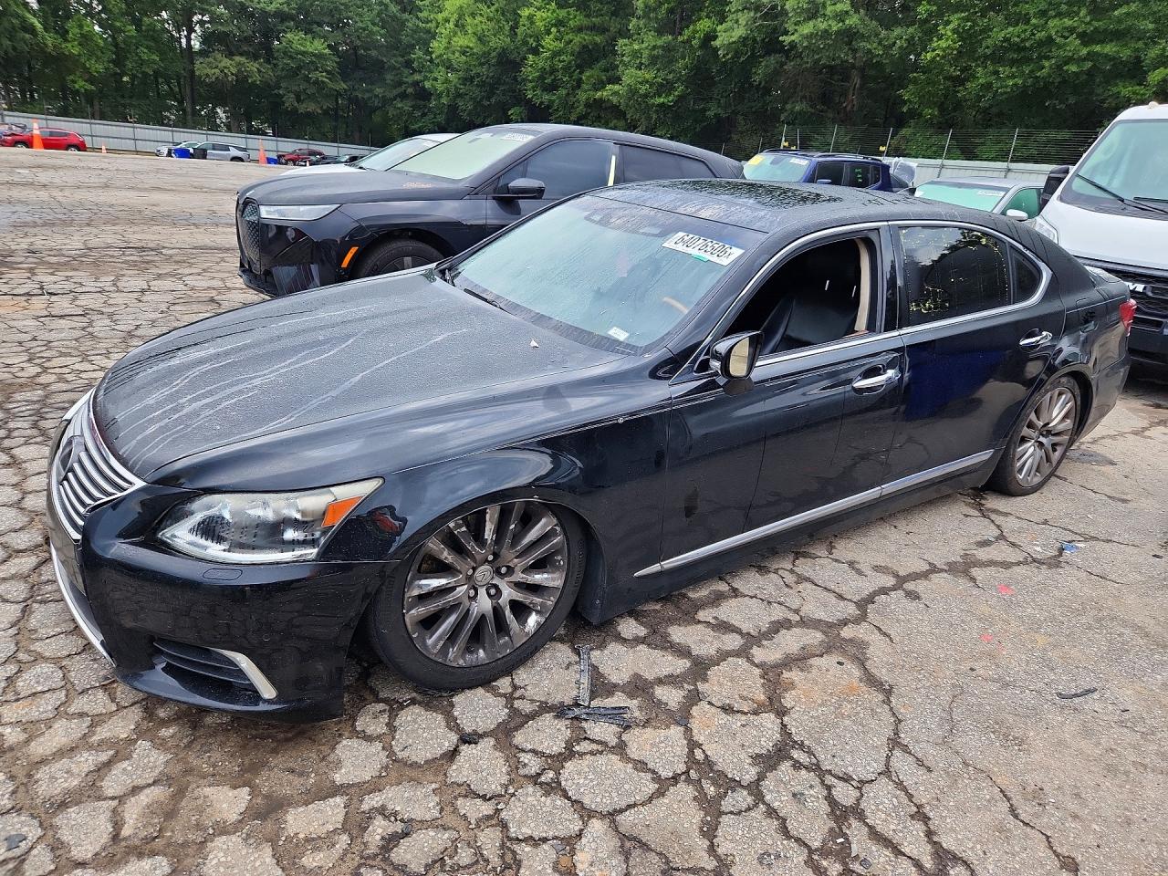 2014 Lexus Ls 460l Black vin: JTHGL1EF3E5053065