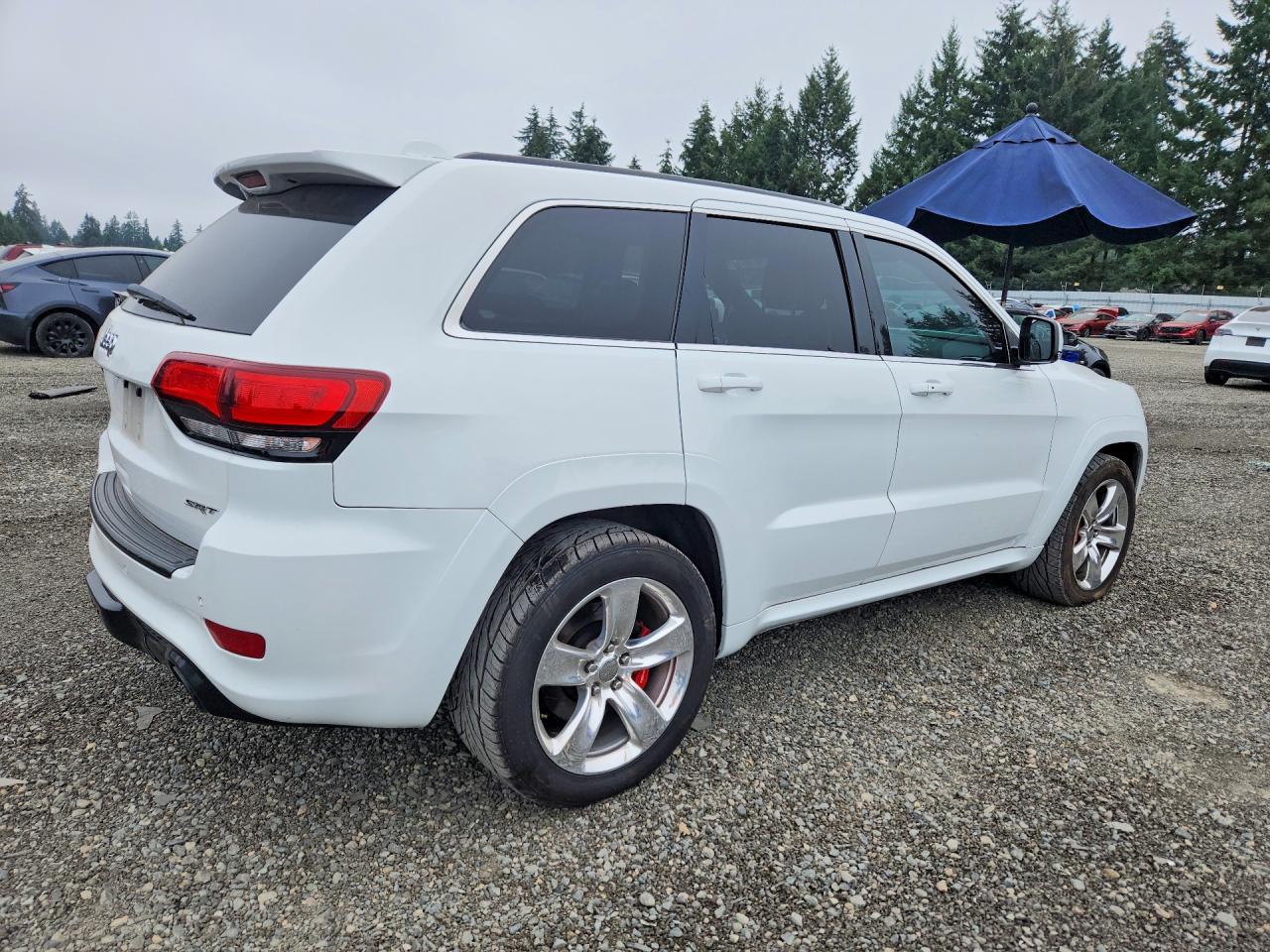 2014 Jeep Grand Cherokee Srt-8 White vin: 1C4RJFDJ5EC130873