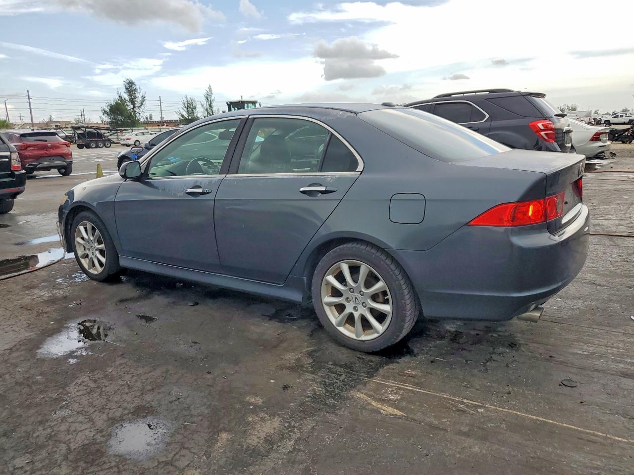2008 Acura Tsx Gray vin: JH4CL96988C009021