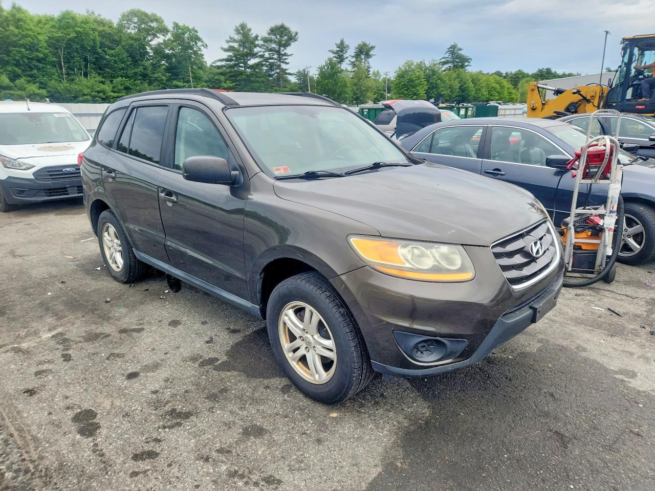 2011 Hyundai Santa Fe Gls Brown vin: 5XYZGDAB7BG065824