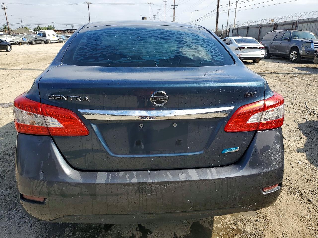2015 Nissan Sentra Sv Синий vin: 3N1AB7AP1FL642860