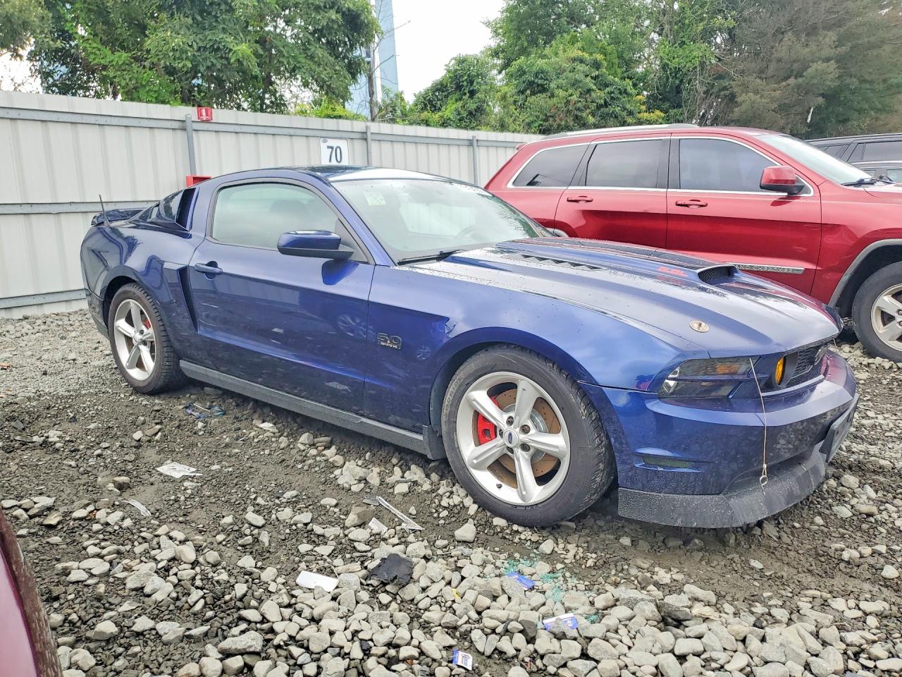 2012 Ford Mustang Gt Синий vin: 1ZVBP8CF8C5239979