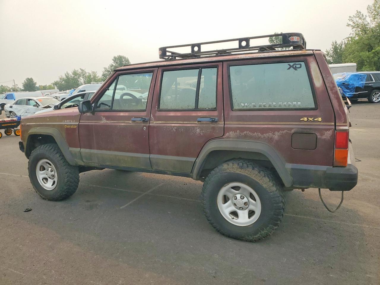 1988 Jeep Cherokee Limited Maroon vin: 1JCMT7895JT133632