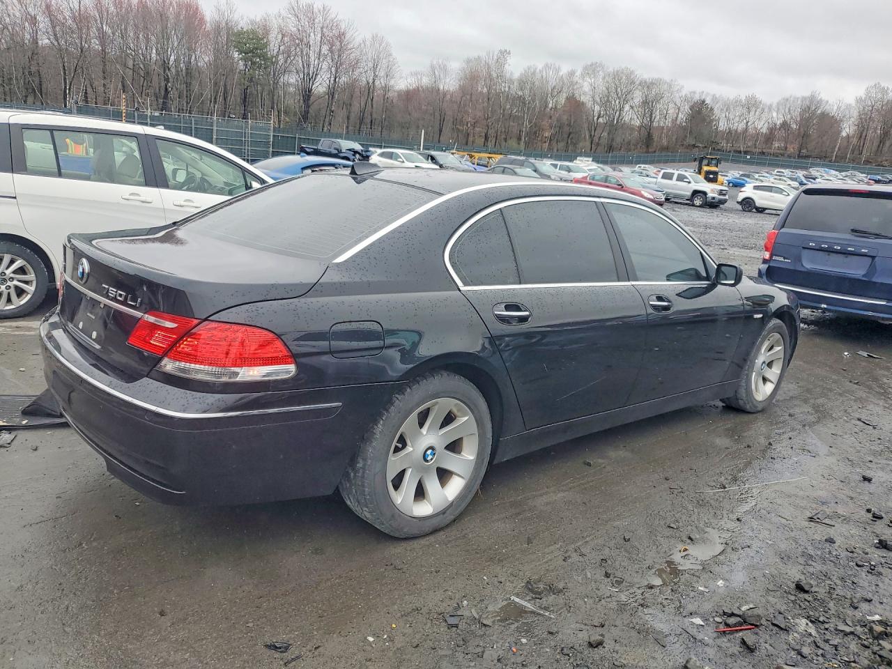 2008 Bmw 750 Li Black vin: WBAHN83598DT79639