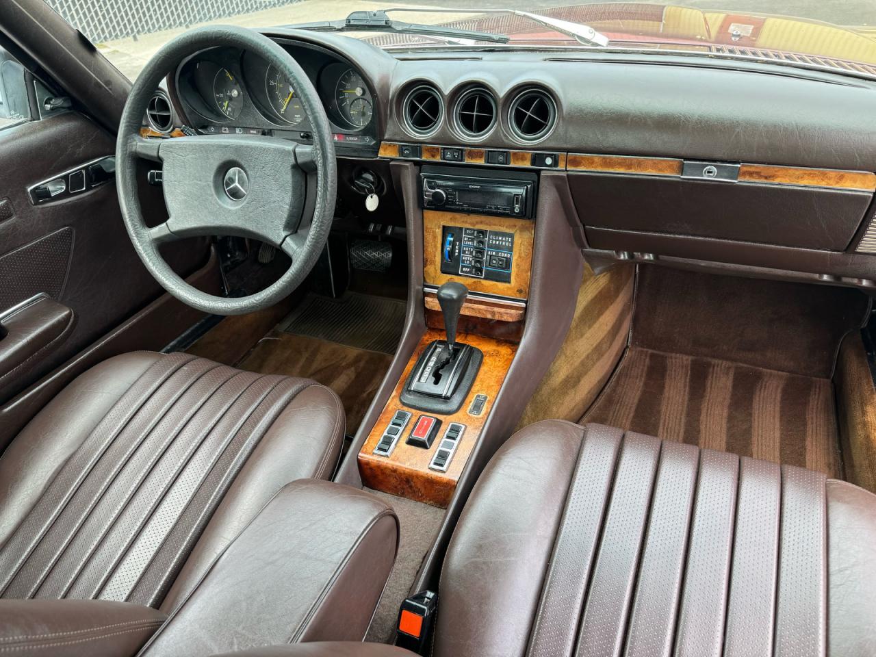 1980 Mercedes-benz 450 Slc Burgundy vin: WDB10702412030205