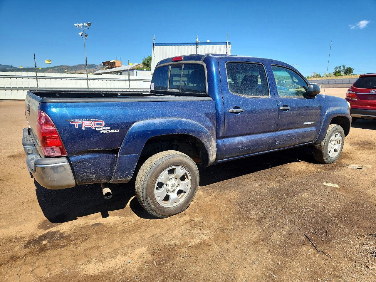 2007 Toyota Tacoma Double Cab Blue vin: 5TELU42N37Z403630