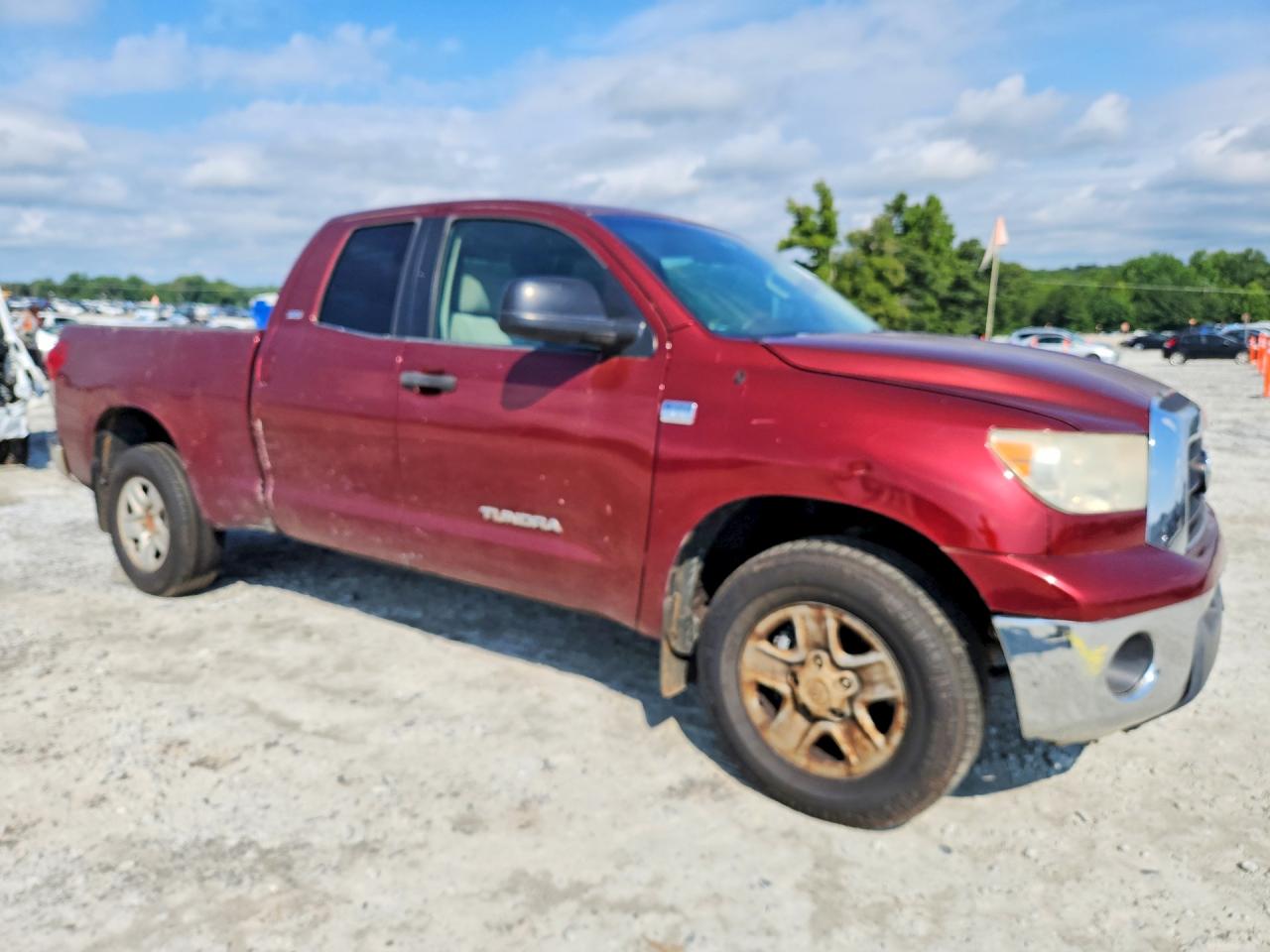 2009 Toyota Tundra Sr5 Red vin: 5TFRT54119X027680