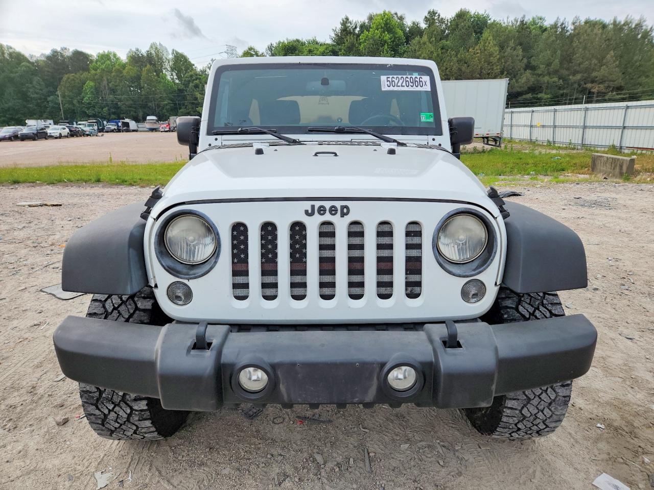 2014 Jeep Wrangler Unlimited Sport White vin: 1C4BJWDG3EL244019