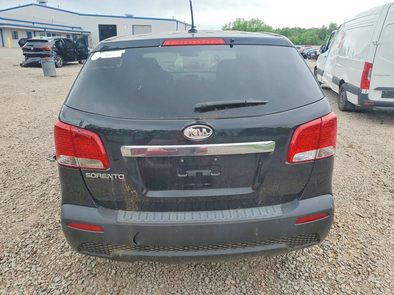 2012 Kia Sorento Lx Black vin: 5XYKT3A18CG246947