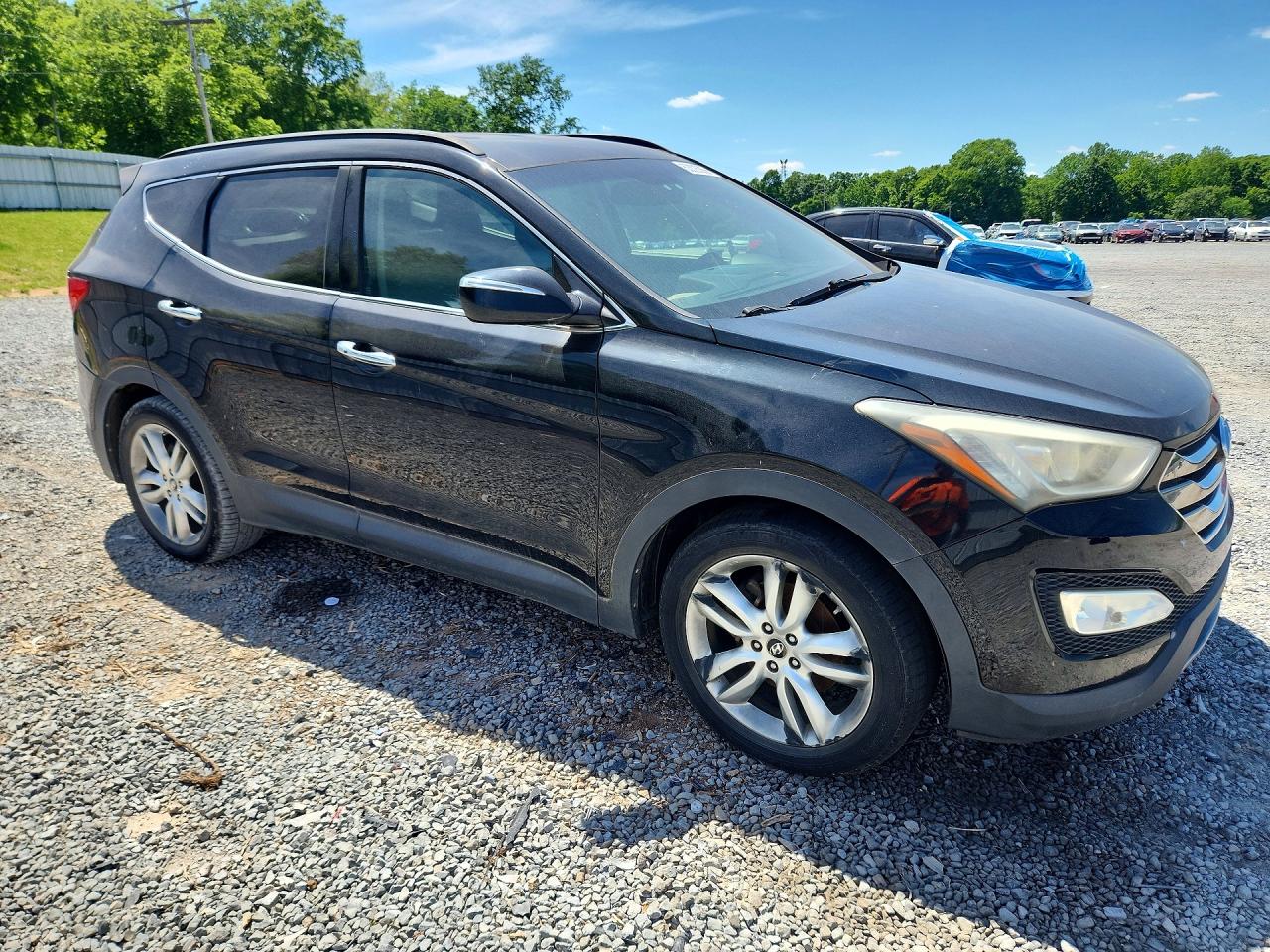 2013 Hyundai Santa Fe Sport 2.0t Black vin: 5XYZU3LA0DG082846
