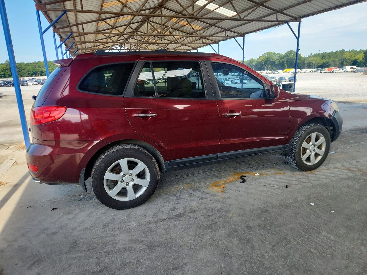 2009 Hyundai Santa Fe Limited Темно-бордовый vin: 5NMSH73E99H274361