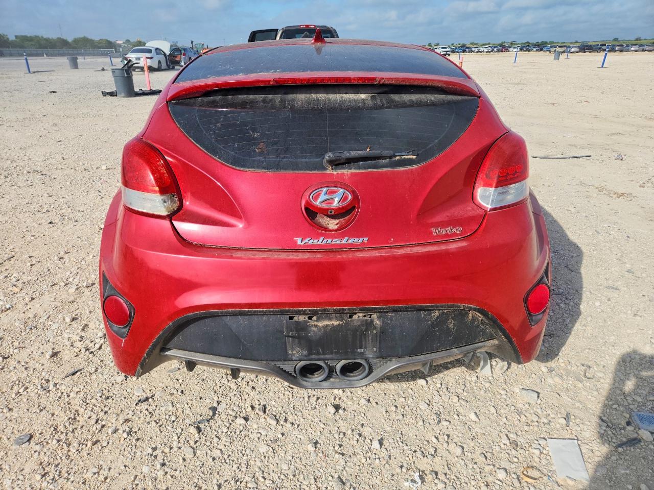 2015 Hyundai Veloster Turbo Red vin: KMHTC6AE6FU240698