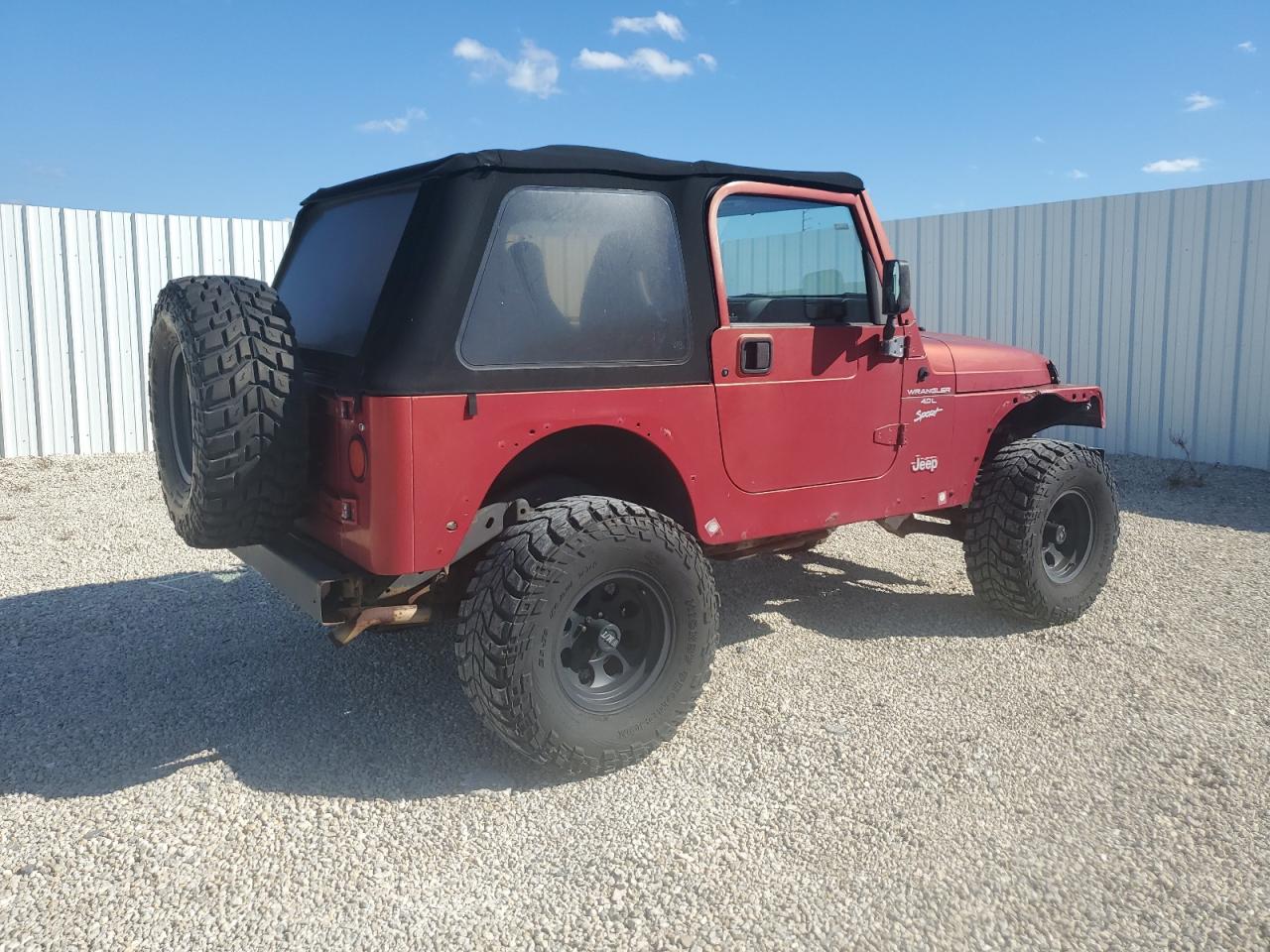 1999 Jeep Wrangler / Tj Sport Красный vin: 1J4FY19S3XP479572