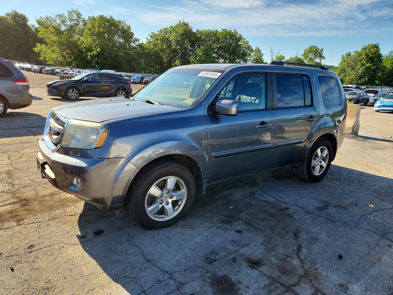 2011 Honda Pilot Exl Silver vin: 5FNYF4H51BB104896