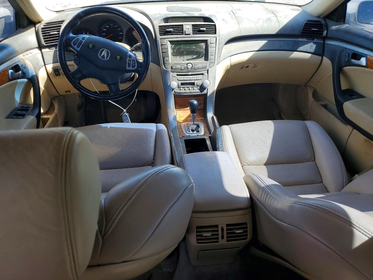 2005 Acura Tl White vin: 19UUA66215A062083