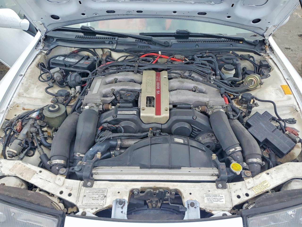 1991 Nissan 300zx Turbo White vin: JN1CZ24H6MX504468