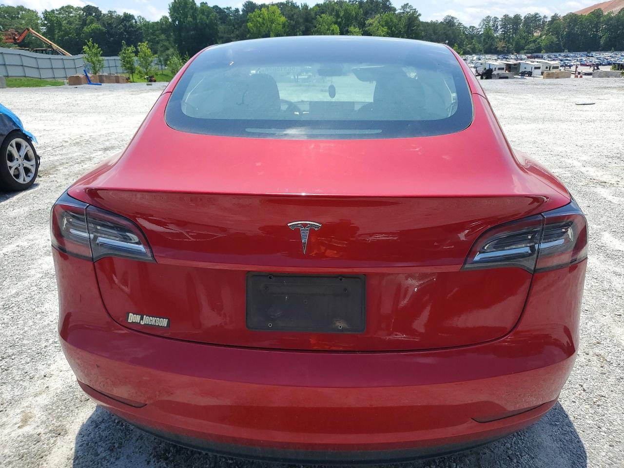 2023 Tesla Model 3 Красный vin: 5YJ3E1EA3PF453899