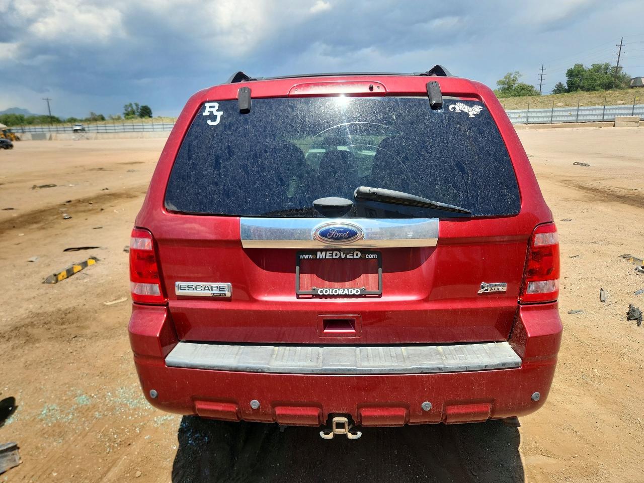2012 Ford Escape Limited Red vin: 1FMCU9EG8CKB78593